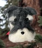 Needle felted dog bauble - Schnauzer - Image 1