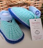 Designer Baby Boy's Hand Knitted Shoes   3 - 6 months size - Image 7