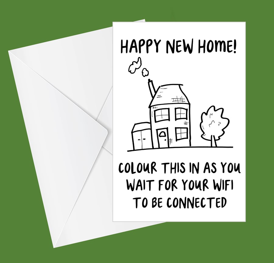 New Home Card, Moving card, Housewarming card