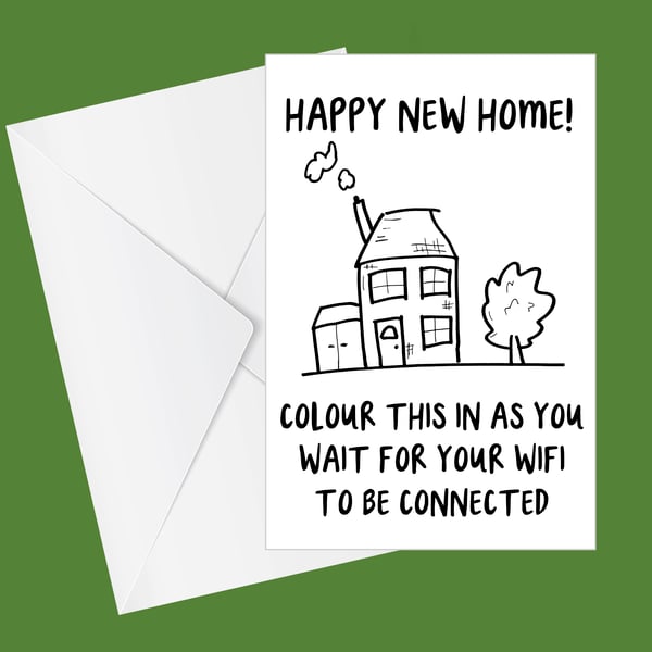 New Home Card, Moving card, Housewarming card