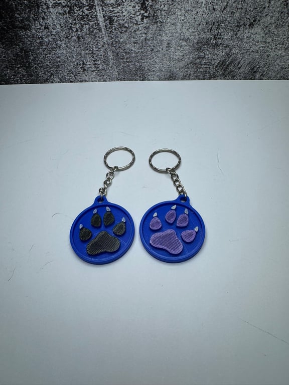 Paw Print Keychain - Any 3 keychains for 5 - See our bundle listing
