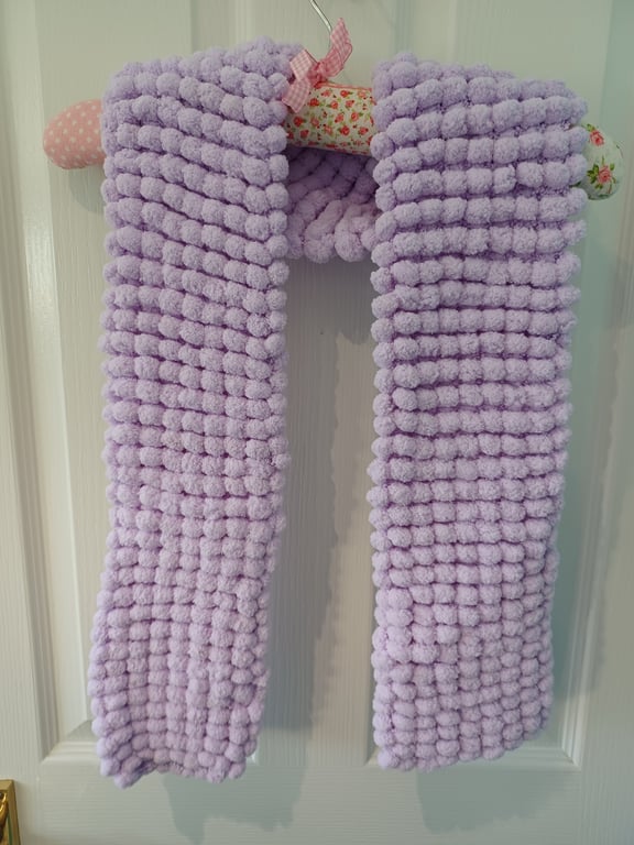 Lilac Furry Scarf