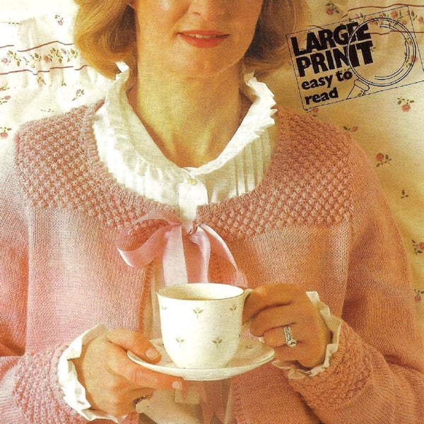 VINTAGE KNITTING PATTERN Ladies Bedjacket