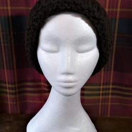 Handspun, Hand-knitted Hat in Pure Texel Wool