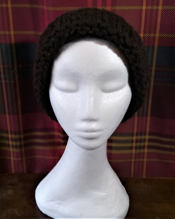 Handspun, Hand-knitted Hat in Pure Texel Wool