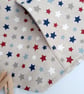 Star print cotton peg bag, clip on.  - Image 4