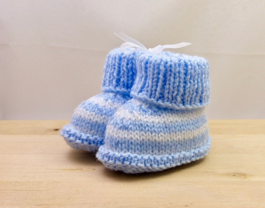 Hand Knitted Baby Booties