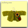 Reserved for Maddie SALE ITEM - Flower Pots and Sunflowers Cropped Cardigan 