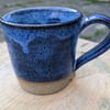 Wavy dark blue jug