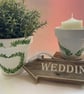 Customisable Hand Painted Plant Pot - Ivory Base With Decorative Foliage - Image 3