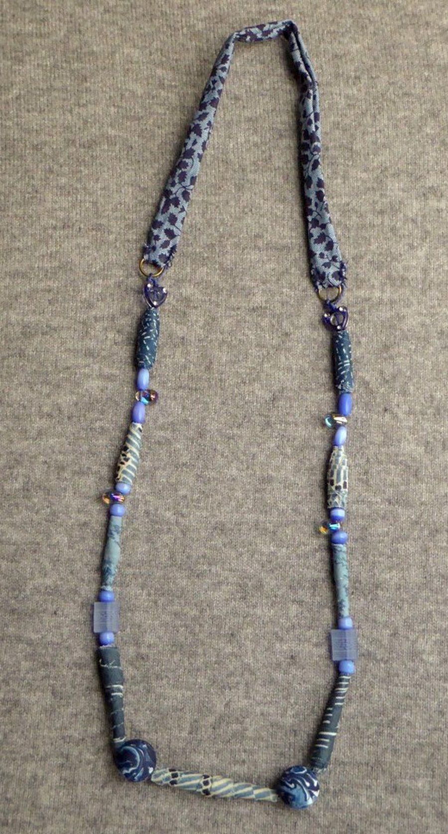 Textile Bead Necklace