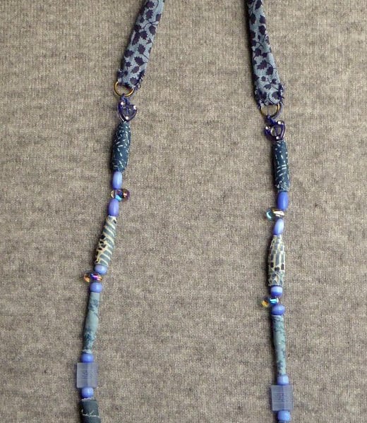 Textile Bead Necklace