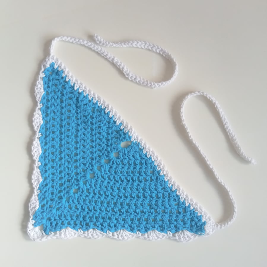 CROCHET Ladies Ocean Blue Bandana