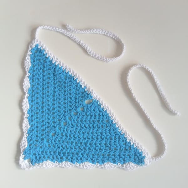 CROCHET Ladies Ocean Blue Bandana