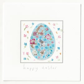 pretty painted Easter egg card