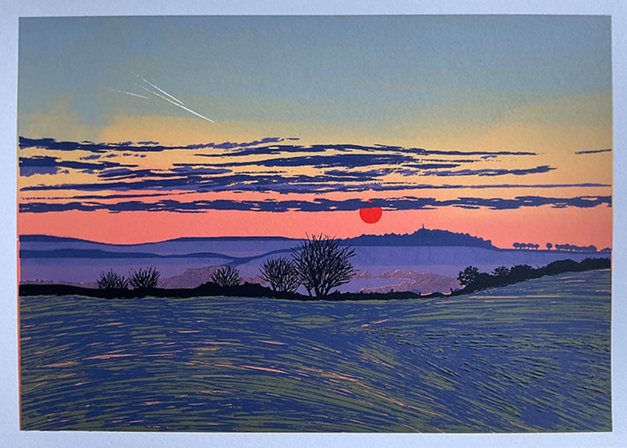 'Darkness into Light' original screen print misprint