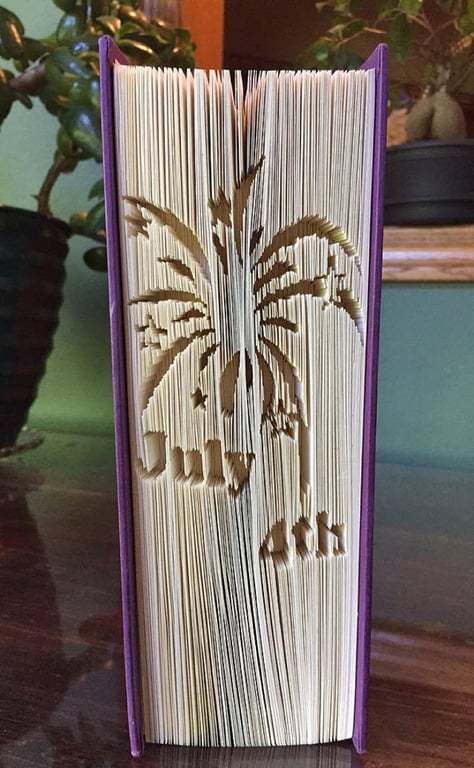 4th July Book Folding Pattern CUT & FOLD - EMAILED PDF PATTERN