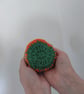 Crochet Bottle Holder - Orange & Green - Image 3