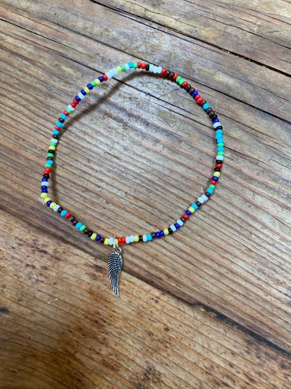 Rainbow Angel Wings Bracelet (669)