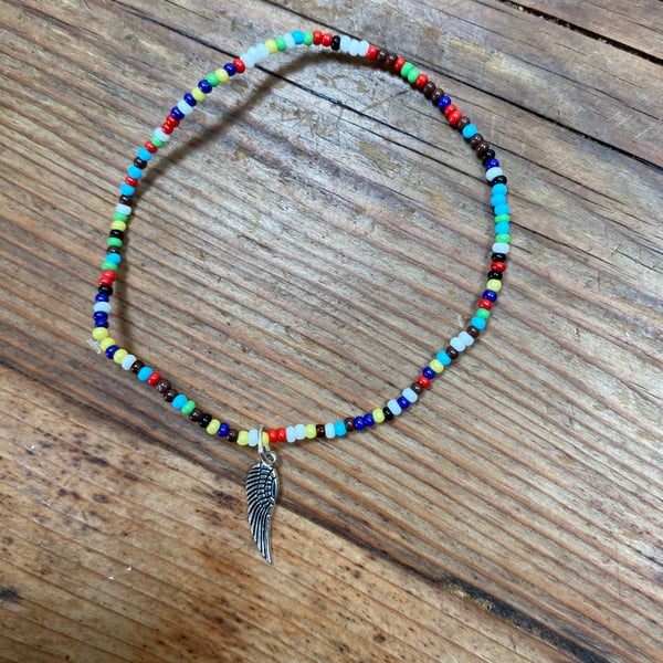 Rainbow Angel Wings Bracelet (669)