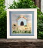3D Beach Hut Desk Art, Handmade Coastal Watercolour, One-of-a-Kind Seaside Gift - Image 2