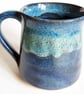 Blue Mug - Hand Thrown Stoneware Ceramic Mug - Image 2