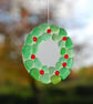 Wreath sun catcher from beach glass - Image 2