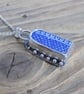 Silver Thames pottery bezel set pendant ,boho ,hippy, necklace  - Image 3