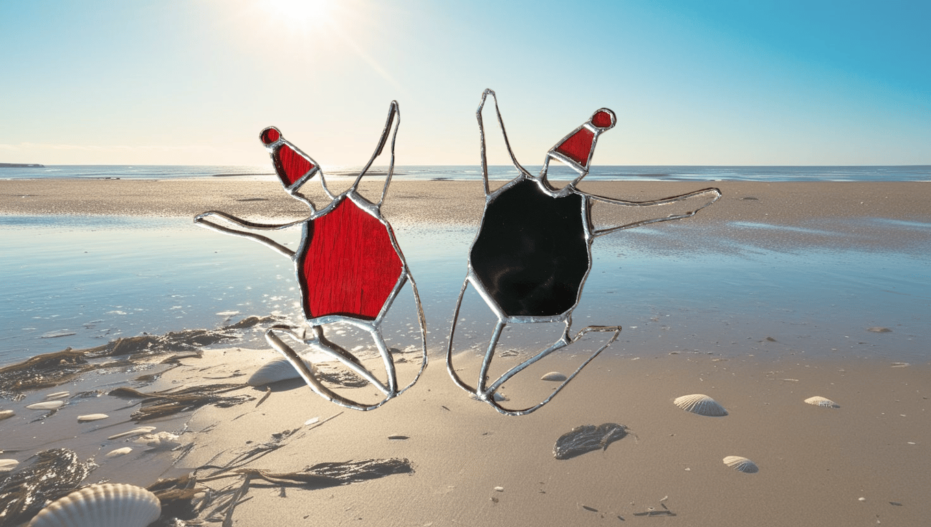 Fun Wild Swimmer - Jumping Caricature