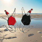 Fun Wild Swimmer - Jumping Caricature