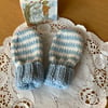 Hand Knitted Baby Mittens 0-6 Months