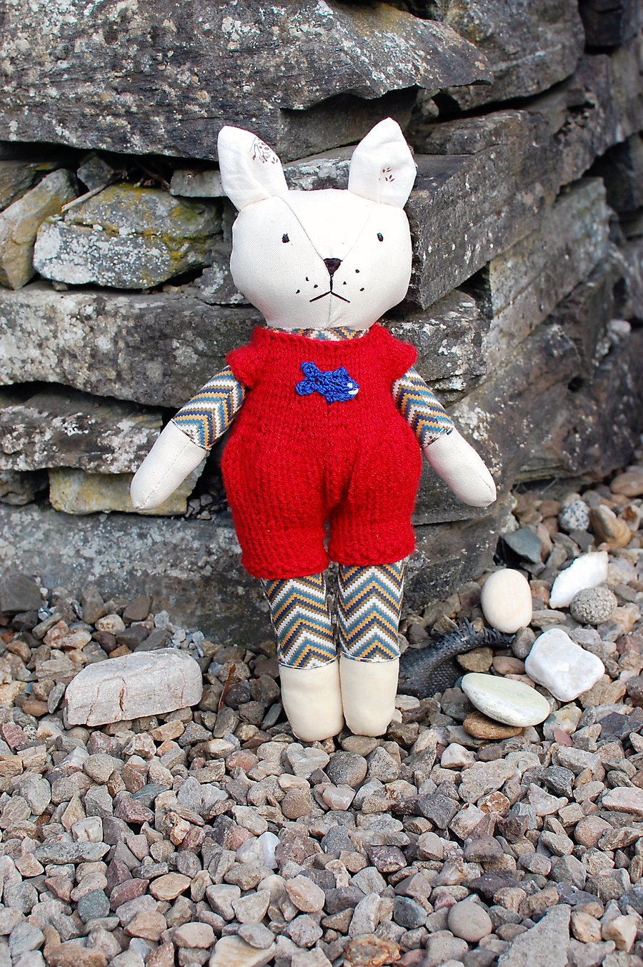 Cat Handmade Doll, Plush Cat, Stuffed Animal, Cloth Doll, Kitty, Birthday gift