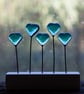 5 hearts stained glass suncatcher ornament - Image 1