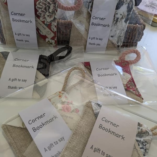 Corner Bookmarks - Folksy