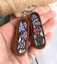 Fungi Fairy House. Pyrography key ring. - Image 3