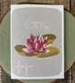 July Birth Flower Card, Lotus, Water Lily, Birthday Card, Floral Greeting Cards, - Image 4