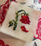 Simple Wilting Rose Heartbroken Emoji Emoticon Counted Cross Stitch Pattern PDF