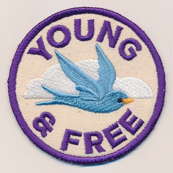 Young & FreeEmbroidered Patch for jackets, sweatshirts,bags & more.