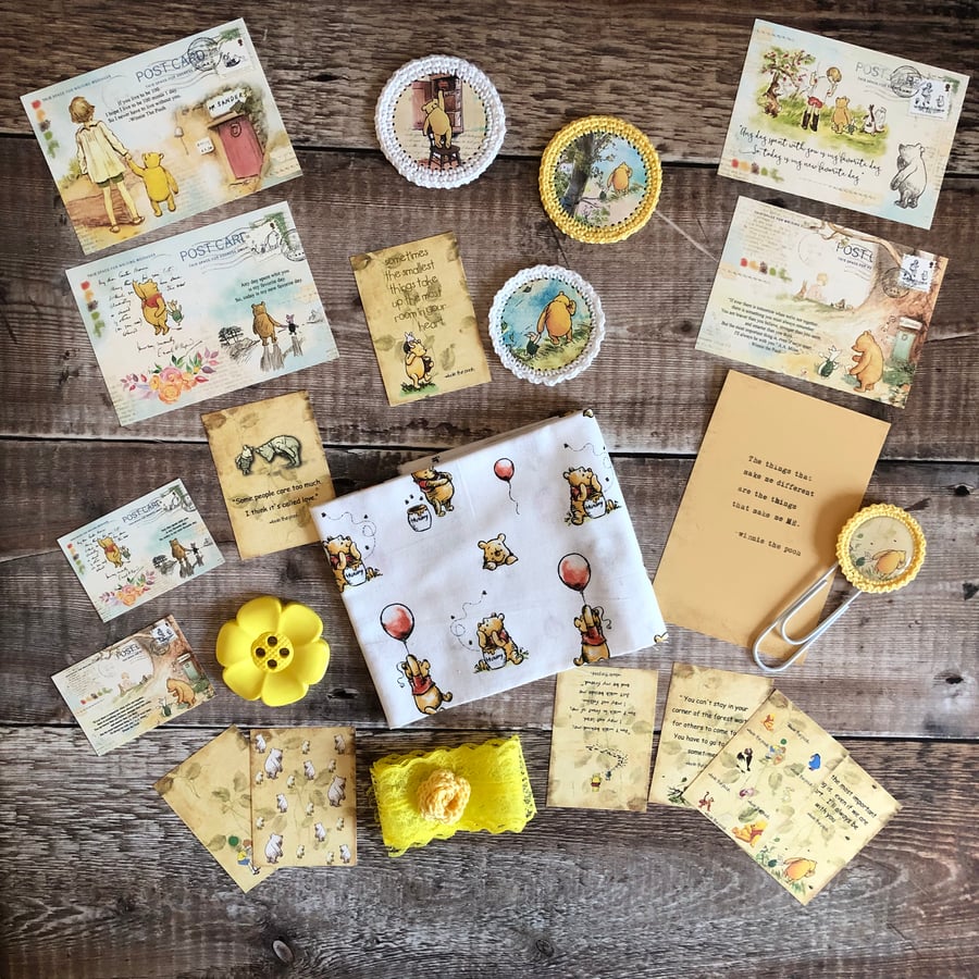 Winnie the pooh inspiration kit with fabric