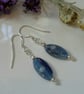 Natural Cornflower Blue Kyanite Sterling Silver Earrings - Image 3