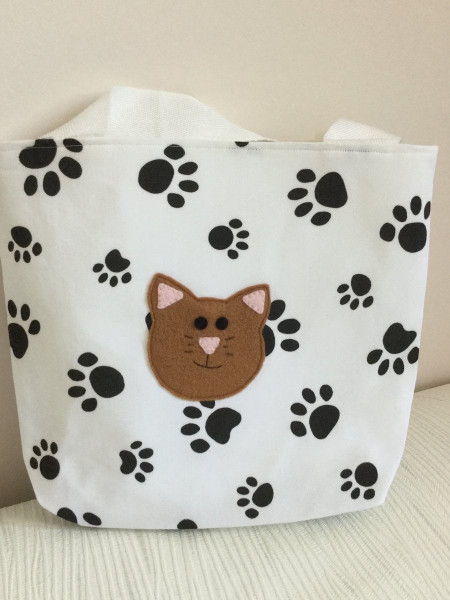 Cat, Cat Bag, Child’s Bag, Cat Lover, Tote Bag, Kids, Gift Idea, Pawcrafts