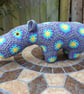 Crochet Hippo stuffed animal toy