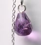 Sterling Silver Amethyst Drop Threader Earrings - Image 2