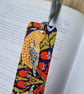 William Morris design bookmark decoupage Strawberry Thief design with tassel - Image 2