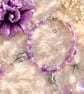 Purple and Lavender Coastal Charm Anklet - Image 1
