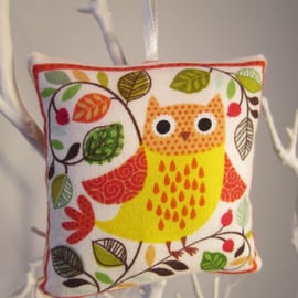 Yellow owl Lavender Bag