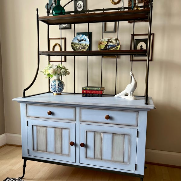 Restored, Vintage Welsh Dresser With Wrought -I... - Folksy