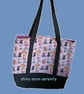 Multi Cats on Pink Background, Tote Bag