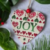 Emma Bridgewater design Joy Christmas decoration decoupage decor letterbox gift