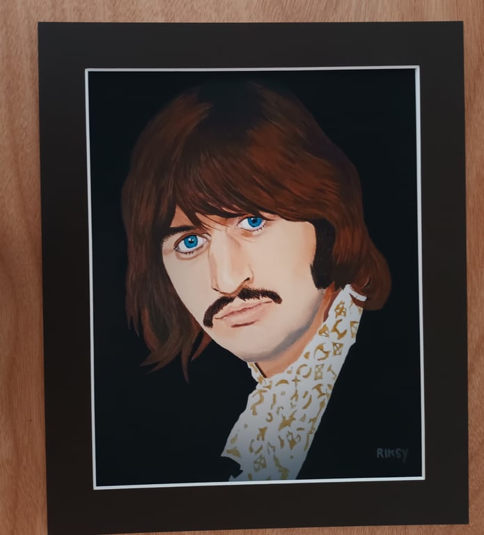 RINGO STARR ART PRINT WITH MOUNT